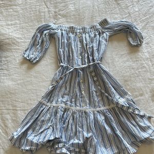 Faithfull Dress Blue and White stripped